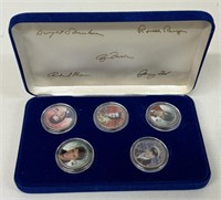 (5) ELVIS PRESLEY HALF DOLLAR COINS w/ SIGNATURES