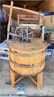 Beautiful barrel washing machine antique?