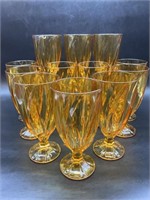 (12)  Swirl Iced Tea Goblets (damage noted. All