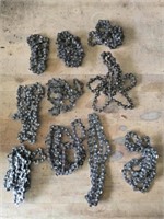 Estate lot of chains for a chainsaw