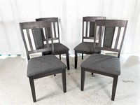 Rustic American Upholstered Dining Chair Set