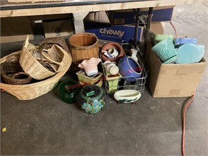 Large Assortment of Planters & Baskets