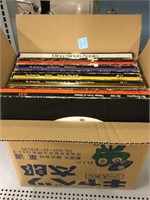 Collection of lp record albums.