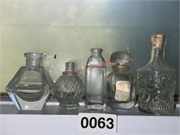 Mini Bottles Clear Glass Lot (Living Room)