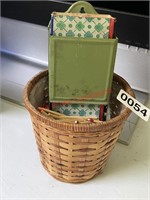 Match Holder and small Woven Bucket