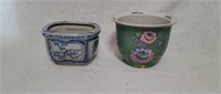 2 Chinese Porcelain Planters