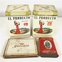 (2) El Producto, Prince Albert, Chesterfield Tins