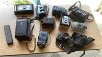 Assorted Cameras, Cases & misc.