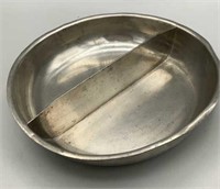 Pewter 8 inch Divided Dish/Bowl