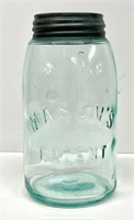 1 qt. clear "Mason's" jar with zinc lid
