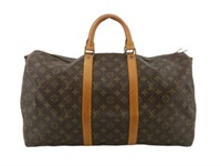 Louis Vuitton Monogram Keepall 50 Boston Bag