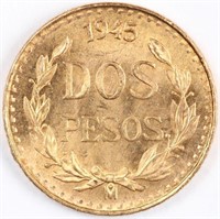 1945 Gold Dos Pesos