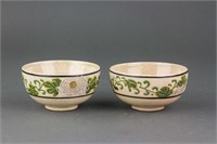 Pair Japanese Porcelain Wine Cups