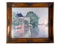 "Houses on the Achterzaan", Monet Print