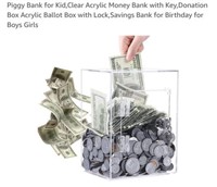 MSRP $28 Acrylic Money Bank