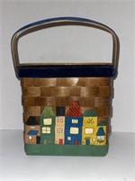 Folk Art Basket Handbag
