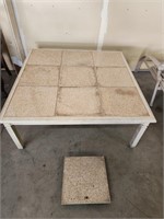 Granite Tile Patio Table