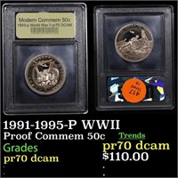 Proof 1991-1995-P WWII Modern Commem Half Dollar 5