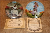 2 Collectors Plates COA--Scarlett, Little Lamb