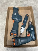 Black and Decker Battery Operated Hand Tools