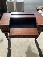 Antique Writing Desk with fold back top