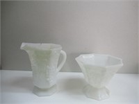 White Pitcher and Planter
