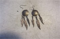 Nickel & Feather Earrings