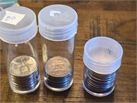 35 US Quarter Coins, 12 Maryland, 14 Assorted