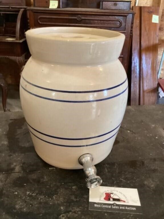 Stoneware crock water cooler