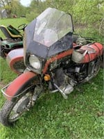 1996 URAL ITALIA MOTORCYCLE / WITH SIDE CAR