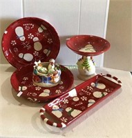 Holiday serving and baking items to include two