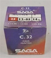 Saga Caza/Hunting Cal. 32-65 Shot Shells Full