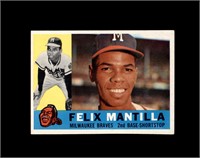 1960 Topps #19 Felix Mantilla EX to EX-MT+