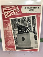 Harvard v Connecticut 9-28-1946 football program