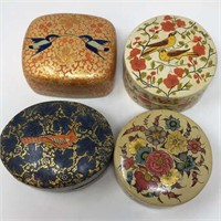 Lot of 4 Indian Trinket Boxes