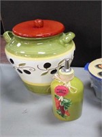Cookie jar with decanter