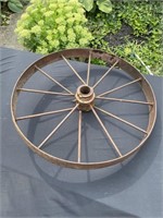 Large iron wheel damage to a few spokes 24 1/2”