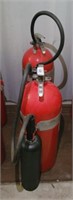 PAIR OF AMEREX CORP FIRE EXTINGUISHERS VINTAGE