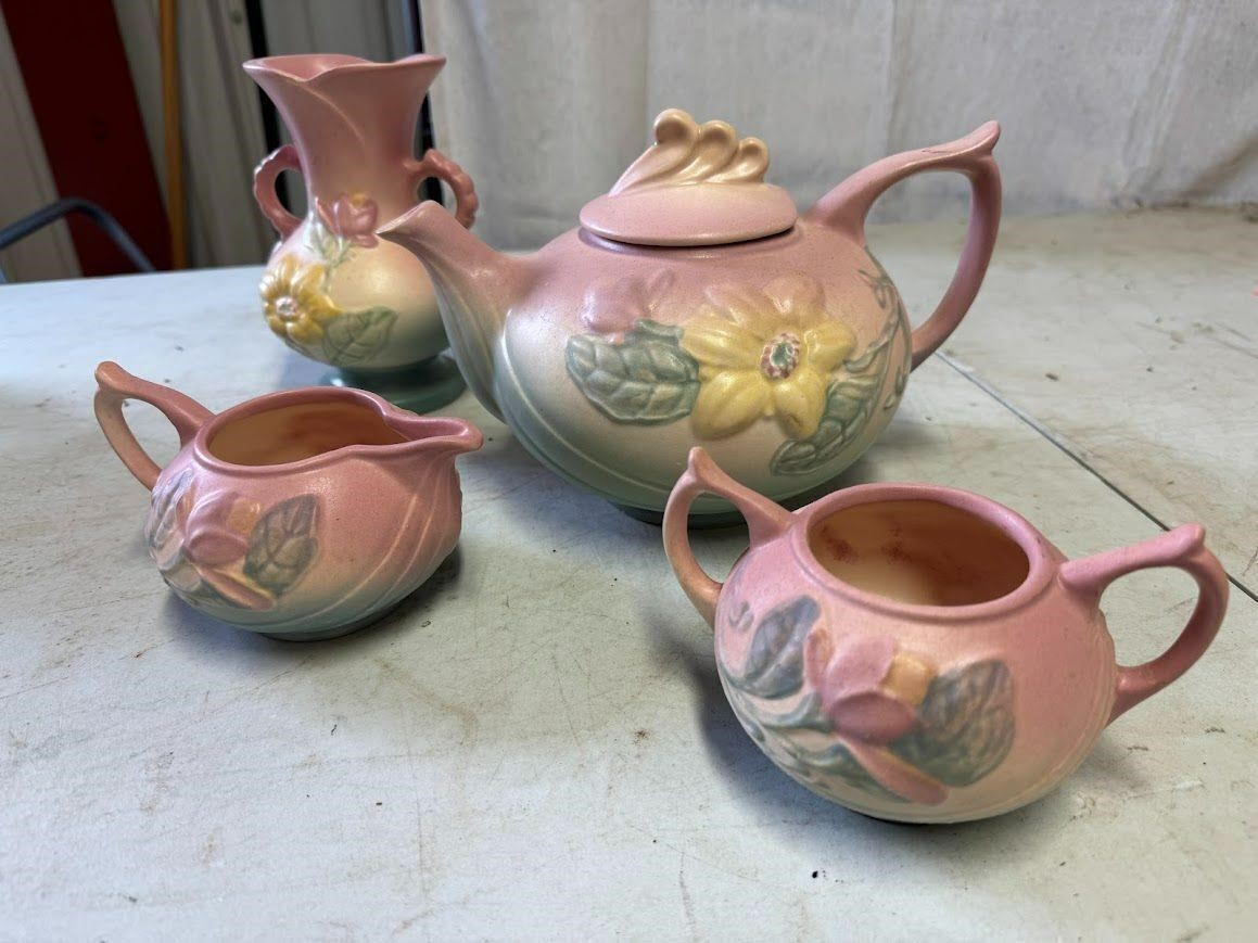 Hull Ceramic Vase and Tea Set