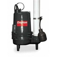 Dayton 1/2 HP Sewage Ejector Pump 120VAC 3BB88