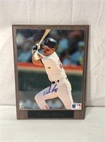 Wade Bogg Autographed Baseball Plaque