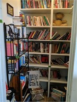Closet Full Of Books. Baker Style Rack Etc