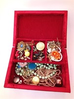 Jewelry Box and Vintage Jewlery