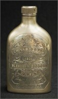 Silver whiskey flask, for Chivas Regal