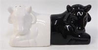 Artmark Black & White Cow Bookend Style Shakers
