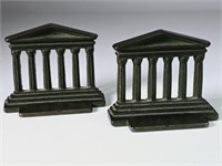 Greek Parthenon Temple Columns Bookends-Pair