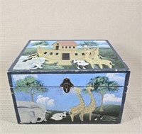 Noah's Ark Wooden Storage Box
