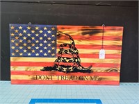 Hand made wooden American Flag
