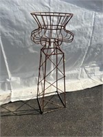 Wire Urn-Form Plant Stand