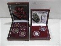 Silver & Bronze Ancient Coin Sets W/ COA